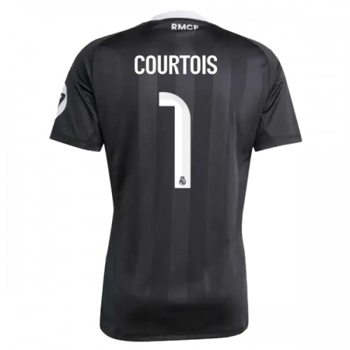 Virallinen Fanipaita Maalivahdin Real Madrid Courtois 1 2025-26 Musta - Miesten Virallinen Fanipaita Maalivahdin Real Madrid Courtois 1 2025-26 Musta - Miesten